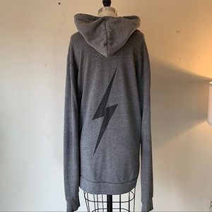 Aviator Nation XL BOLT ZIP UP HOODIE